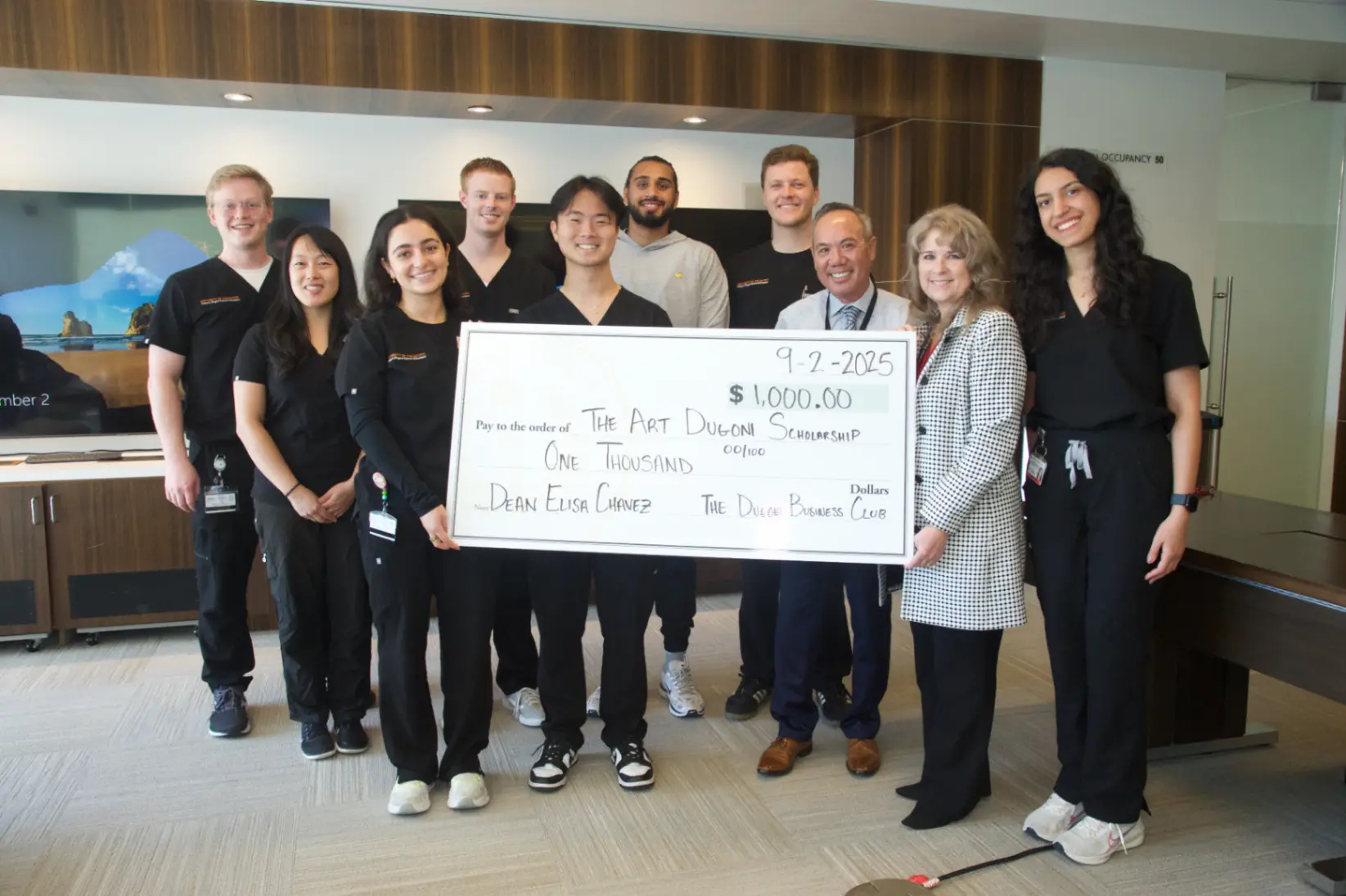 Dr. Michael Njo, DDS at the Dugoni Business Club donation ceremony